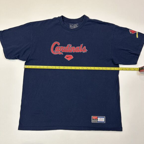 St. Louis Cardinals Shirt Adult XL Extra Large Nike Center Swoosh MLB Logo Men - Picture 11 of 14